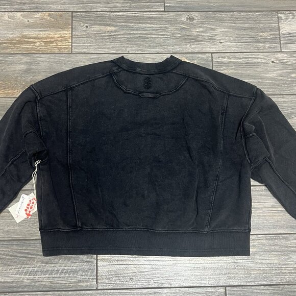 NWT Free People Movement x Hatch Intercept Pullover Small Black Top Sweatshirt - Picture 9 of 13